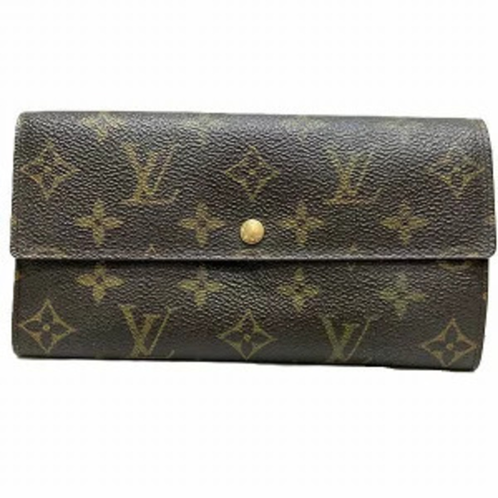 Louis Vuitton Monogram Pochette Portemonnaie Credit Long Wallet